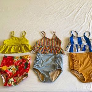 Kortni Jean size 4/5 girls mix and match swim set.
